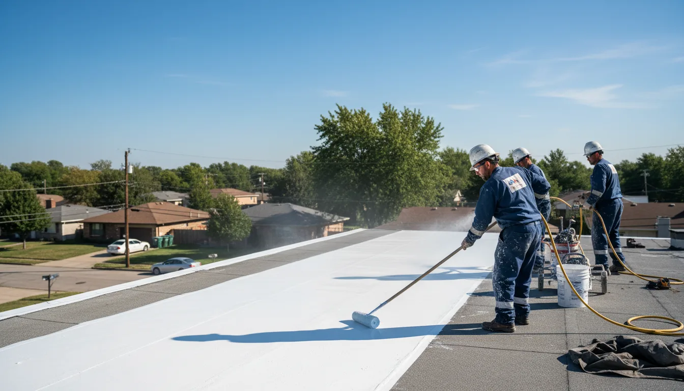 Commercial roof coating in Westfield, IL near me